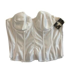 Dominique Bustier Style‎ 8950 White 46C Vintage Corset Bridal Lingerie